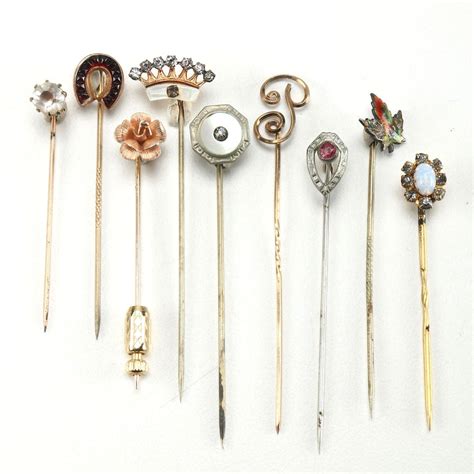 Assorted Vintage Stick Pins Ebth
