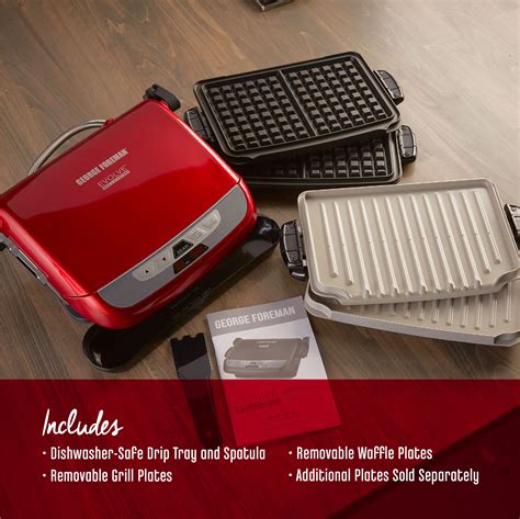 George Foreman Evolve 5 Serving Multi Plate Grill System Electric