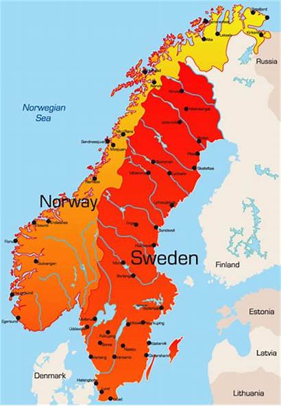 Norway Sweden Scandinavia Clipart Maps Clip Map