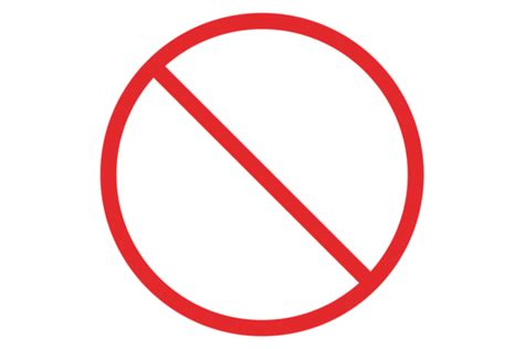 Forbidden Sign Prohibited Symbol Round Graphic By Microvectorone