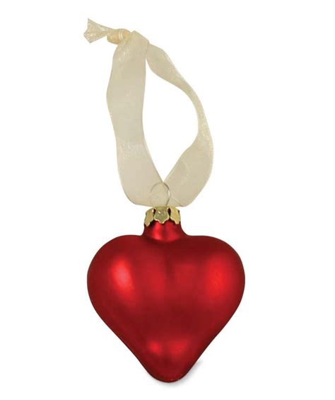 6 Valentine Heart Ornaments