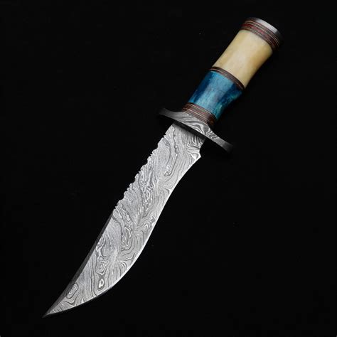 Damascus Bowie Knife 19 Cazadores Knives Touch Of Modern