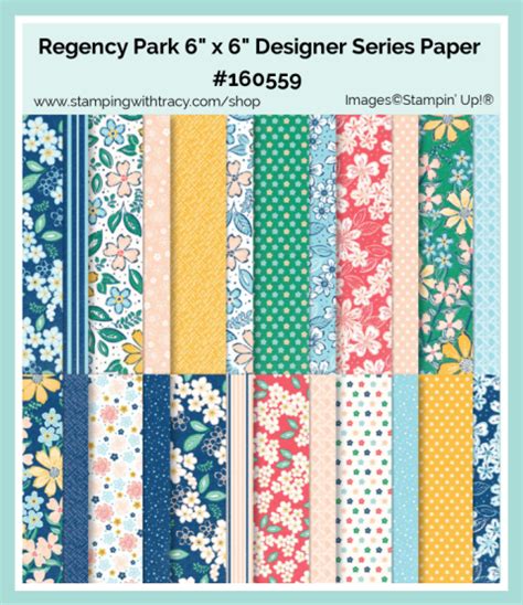 Stampin Up Regency Park Designer Series Paper Stamping With Tracy