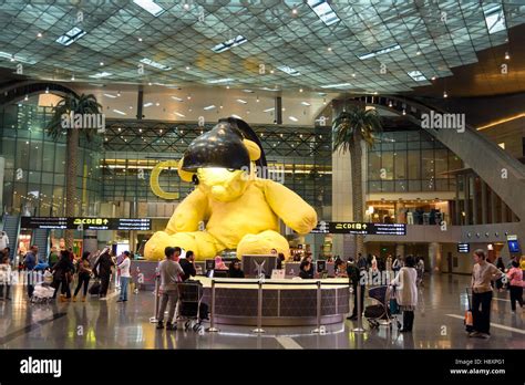 Interior Of Hamad International Airport Doha Qatar Stock Photo Alamy