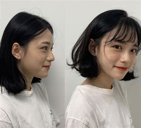 See The Before And After With Korean Long Side Bangs They Are Absolutely Life Saver To Round