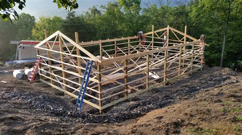 Pole Barn Construction Part 2 Day 2 Starview Homestead