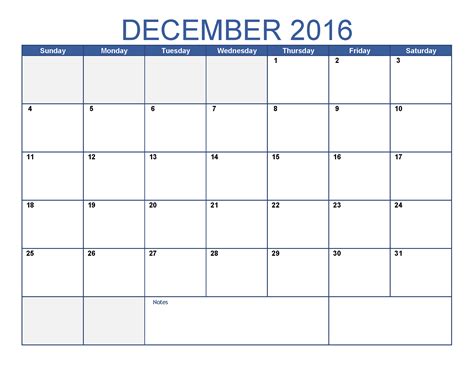 Printable 2016 Calendars Activity Shelter