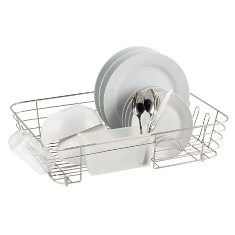 Real Home Innovations Extra Large Deluxe Dish Drainer Nickel Chrome