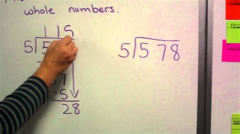 How To Divide Whole Numbers Youtube