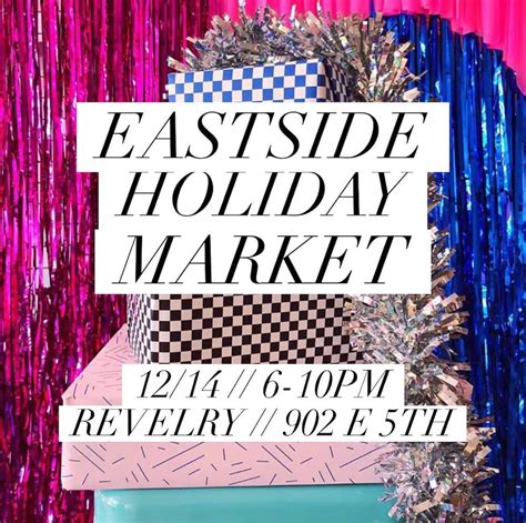 Outdoor Holidays Local Vendors Pop Up Event Holiday Market Eastside