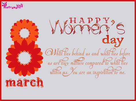 It is a day when ladies are acknowledged for their accomplishments despite divisions, whether nationwide, ethnic, linguistic, social, economic or political. Happy Women's day 2016 Wishes for Mom and Wife - Todayz News