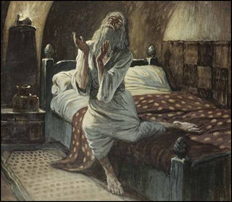 James J Tissot David Praying In The Night1896 1902 Gouache On