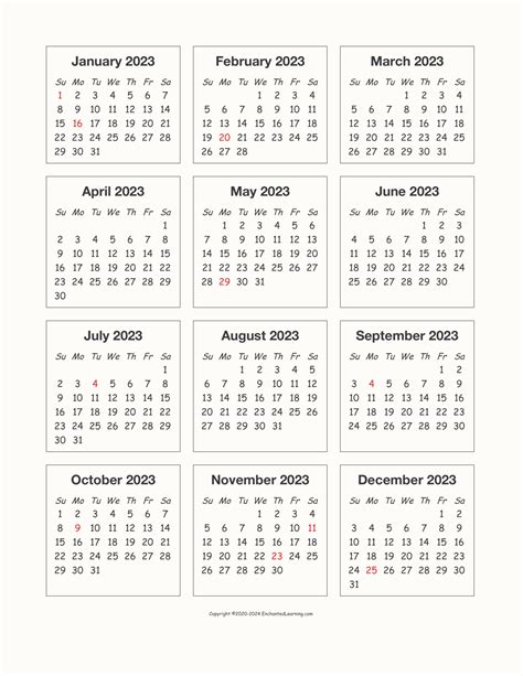 Free Printable Calendar 2023 Template In Pdf 2023 Printable Calendar