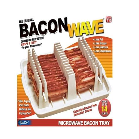 Microwave Bacon Cooker Newmakes Bacon Healthier By Emson Bacon Wave