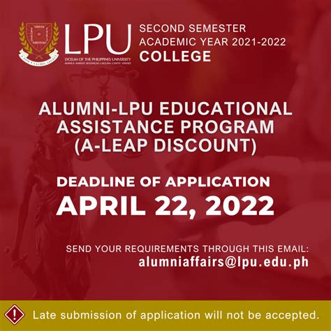 A Leap Discount Application For 2nd Semester Ay 2021 2022 Lyceum