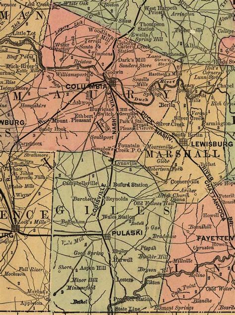 Maps Our Ancestors Followed Giles County Tngenweb