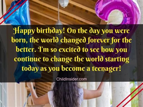 21 Unique Happy 13th Birthday Girl Text Messages