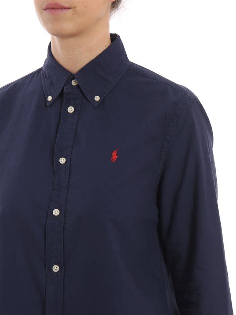Shirts Polo Ralph Lauren Oxford Dark Blue Button Down Shirt