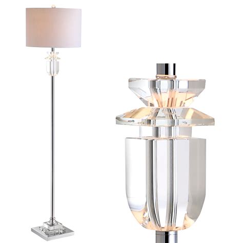 Floor lamps styles for the living room range from modern arc to led designs for the office. Aria 63" Crystal/Metal LED Floor Lamp, Clear/Chrome ...