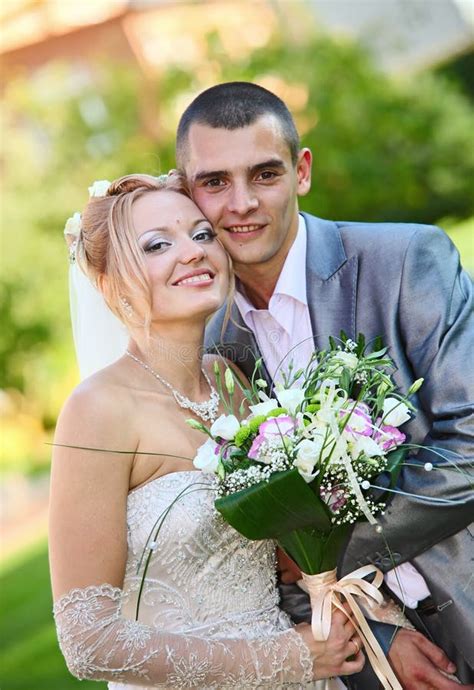 Newly Married Couple Stock Photo Image Of Happy Marriage 12605198