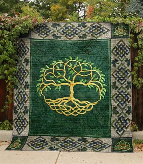 Must Make Celtic Tree Of Life Panel Quilts Green Life
