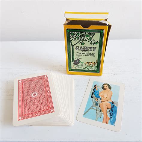 Vintage Pinup Playing Cards Full Color Nude Photos By Kishkitsch On