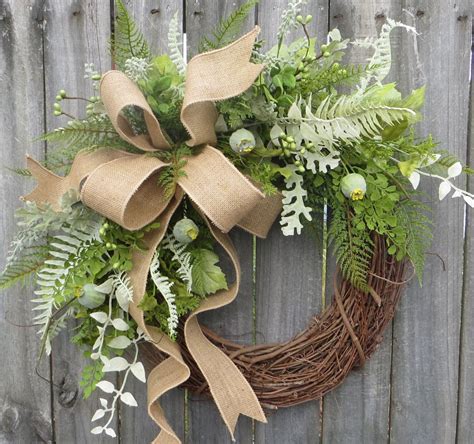 Everyday Wreath Wreath Great For All Year Round By Hornshandmade