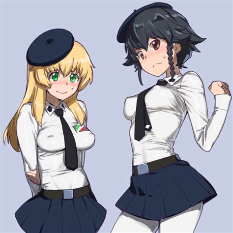 Pepperoni And Carpaccio Girls Und Panzer Drawn By Onsen Tamago Hs