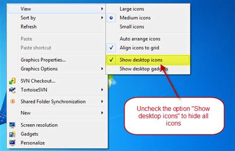How To Hide All Desktop Icons In Windows 10 Gambaran
