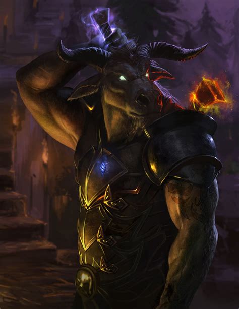 Minotaur Fantasy Art Men Mythological Creatures Fantasy Races