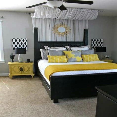Nice Bedroom Decorations Turquoise Yellow And Gray