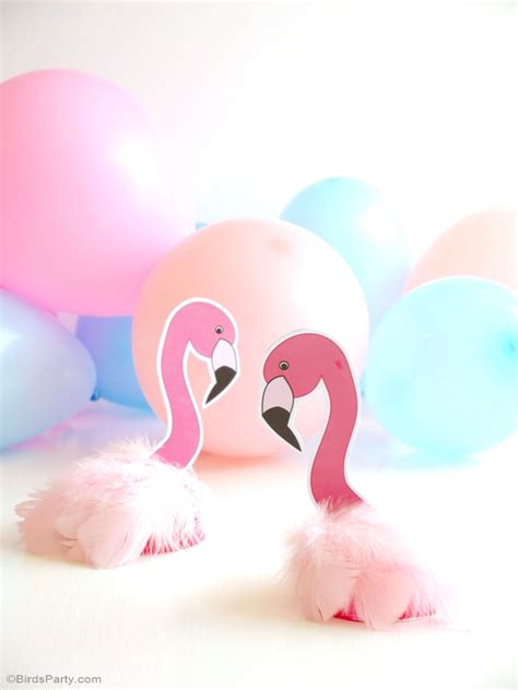 One 48 count sheet of flamingo diy table decorations. DIY Flamingo Birthday Party Decorations - Party Ideas ...