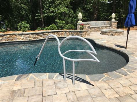 Beautiful Swan Pool Rail Pool Rails Outdoor Pool Decor Swimming Pools