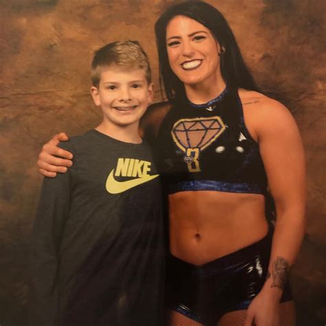 Professional Wrestler Tessa Blanchard With Her Eleven Year Old Brother