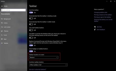Windows 10 How To Change The Taskbar Location Technipages