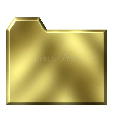 Golden Folder Stock Illustration Illustration Of Icon 4538876