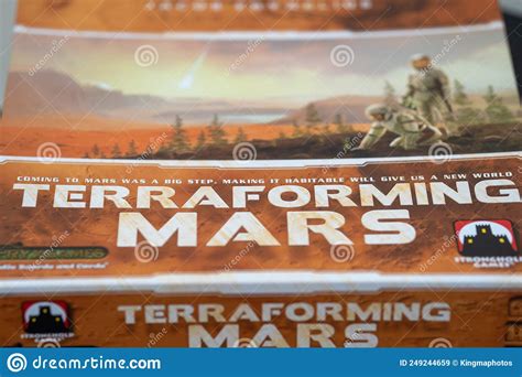 Terraforming Mars Board Game Box By Stronghold Games Editorial Stock