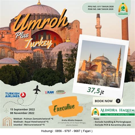 Umroh Plus Turki 2023 Paket Umroh Plus Turki Terbaik