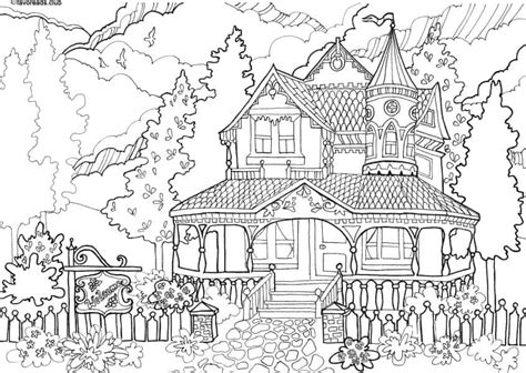 Authentic Architecture Victorian Style House Favoreads Coloring Club