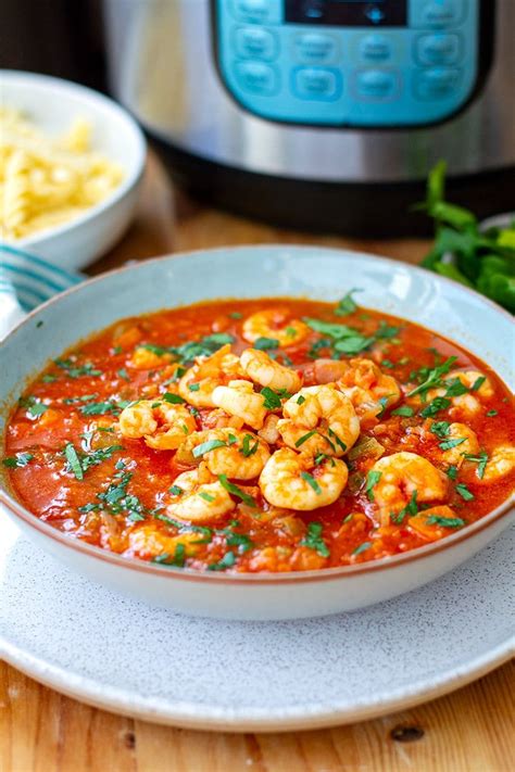 Instant Pot Shrimp With Tomato & Garlic Sauce (From Frozen ...