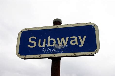 Subway Warning Sign