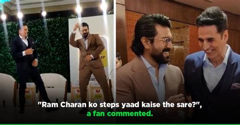 Ram Charan Dances To Tu Cheez Badi Hai Mast Mast With Akshay Kumar