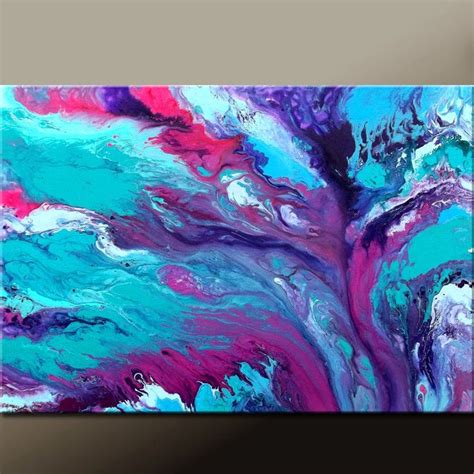 Purple Abstract With Images Abstract Canvas Art Art