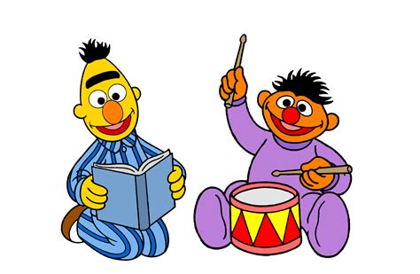 Sesame Street Ernie And Bert Christmas Clipart By Mcdnalds2016 On