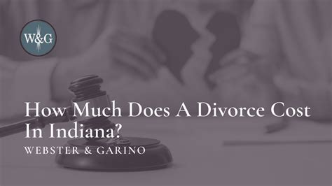 How Much Does A Divorce Cost In Indiana Youtube