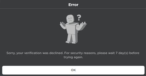 Age Verification Is Broken For My Account Roblox Application And