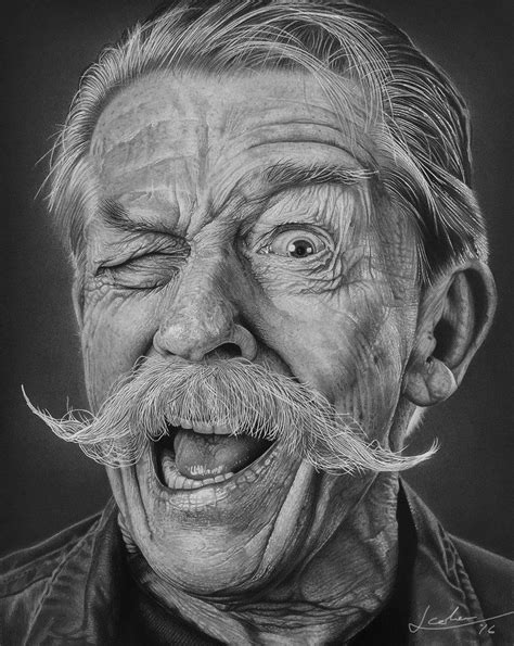 Johnhurt By Banethedog Realistic Pencil Drawings Old Man Portrait