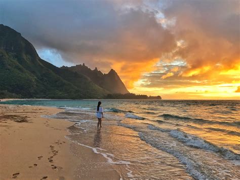 Sunset In Kauai The Best Places To Watch On The Island Beautiful Beach Vacations Beach