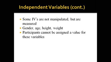 Independent and Dependent Variables and Covariates - YouTube