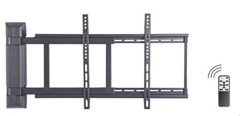Black Suvira Remote Control Motorized TV Wall Mount (Lift), Size: 43